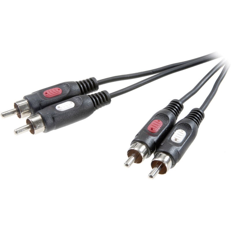 Speaka Professional - SP-7870624 Cinch Audio Anschlusskabel [2x Cinch-Stecker - 2x Cinch-Stecker] 10.0