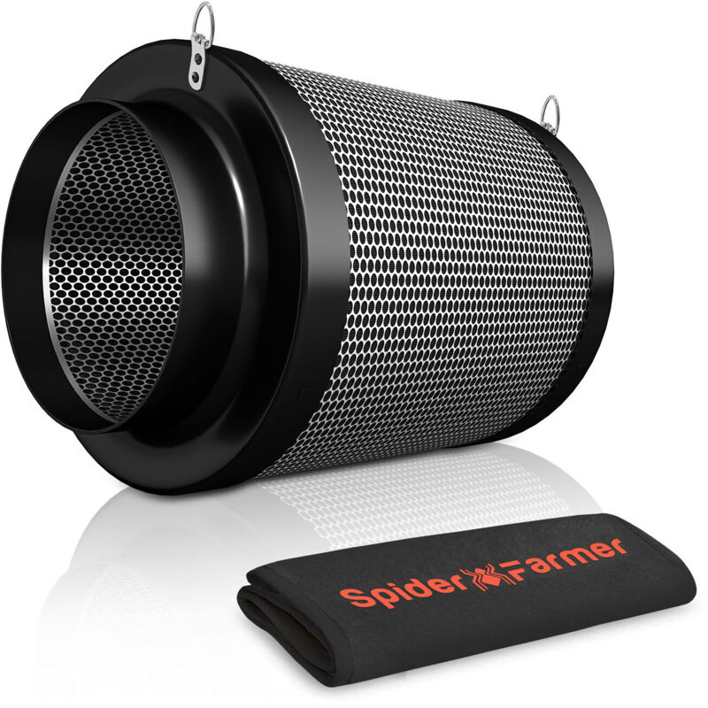 Spider Farmer 6' Zoll Luft Kohle Aktivkohlefilter für for Inlinfan Grow Tent