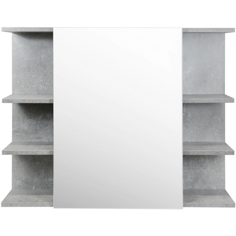 Stabilo Sanitär - Spiegelschrank 'Manni' Marmor Optik 6 Seitenflächen 80x19,5x64cm