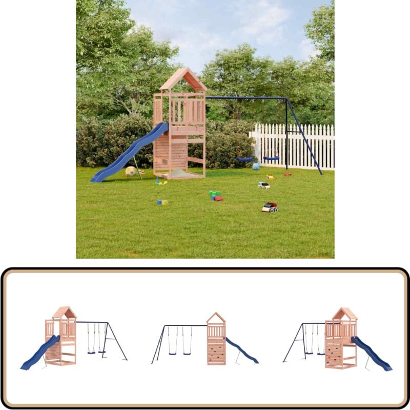Vidaxl - Spielturm Massivholz Douglasie - Holzspielgeräte - Spielturm - Douglasienholz - Gartenmöbel - Outdoorspiele