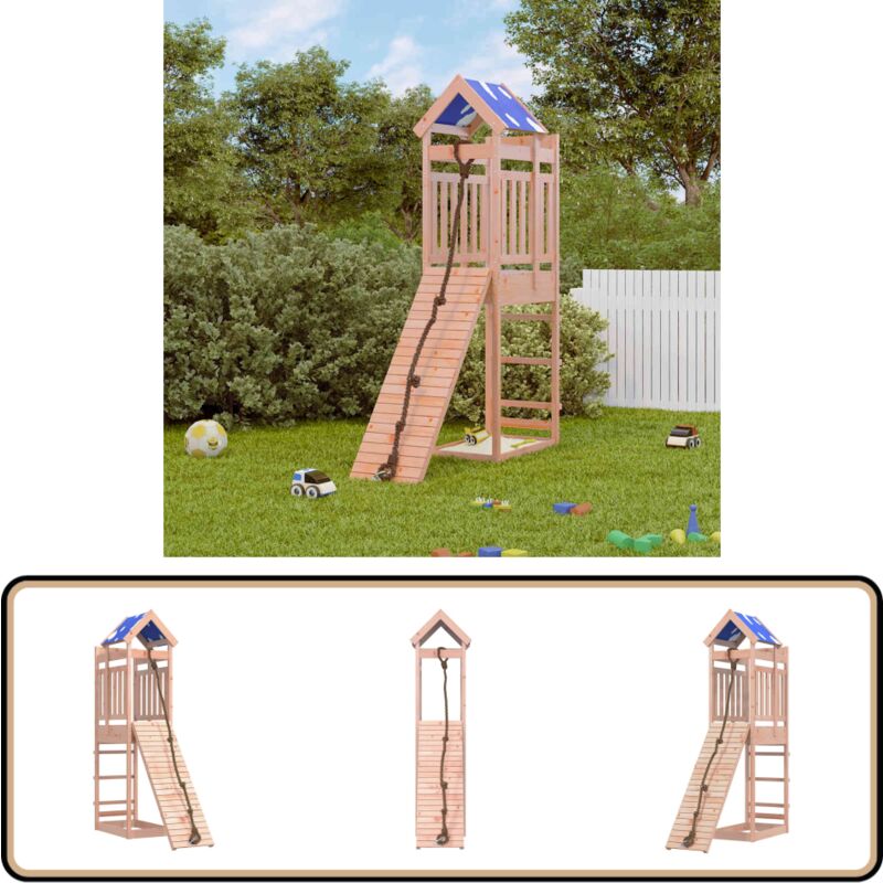 Spielturm Massivholz Douglasie - Holzspielplatz - Spielturm - Klettermöglichkeiten - Kinderspielgeräte - Outdoor Spielzeug