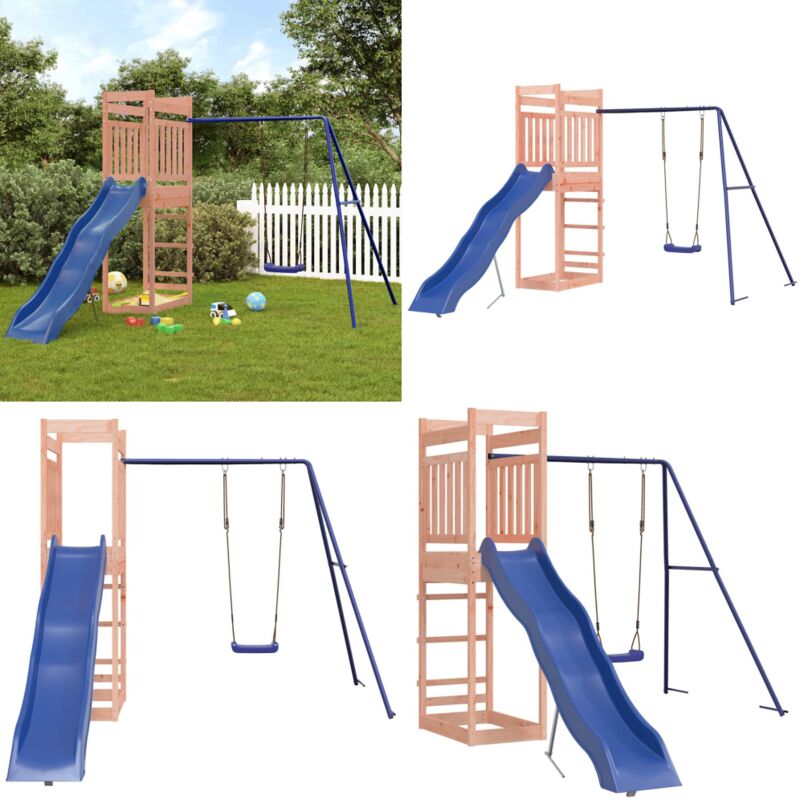 Spielturm Massivholz Douglasie - Holzspielplatz - Spielturm - Douglasie - Rutsche - Schaukel - Home & Living