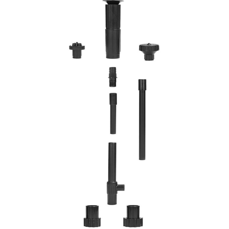 Springbrunnenpumpen-Düsensatz, 9-teiliges Springbrunnen-Düsenset - Pilz-Wasserbrunnendüse für Teichbrunnen, Tauchpumpenpool - l Schwarz