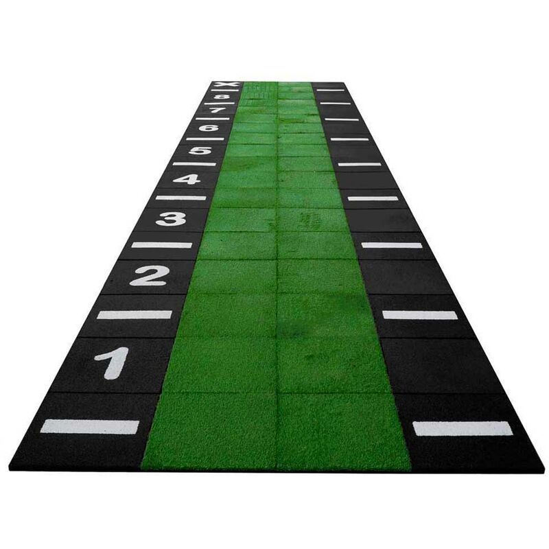 Vivol - Sprinttrack - Kunstgras-/Fallschutz-Kombi - 9 x 2 m - 25 mm - 18m²-Sprint-Bahn aus Einzel-Fallschutzplatten