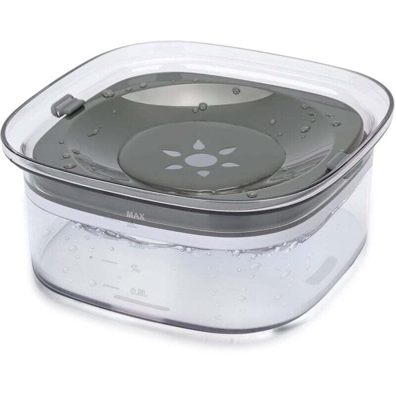 Spritz- und auslaufsicherer Napf – Schwimmfähiger Wassernapf für unterwegs – Großes Fassungsvermögen von 2 Litern