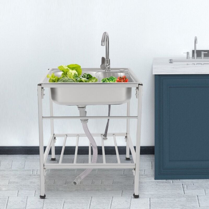 Spüle aus Edelstahl Spüle aus Edelstahl 60 x 45 x 75 cm Spüle Spüle Schrank