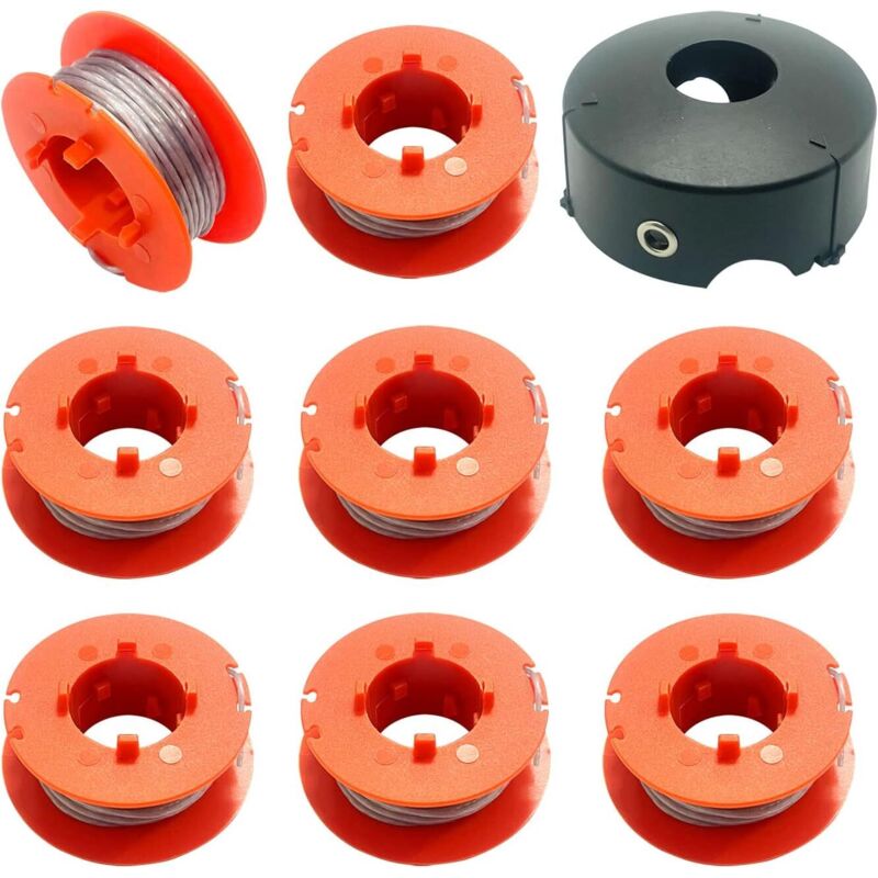 Spule und Faden für Bosch Freischneider – Automatische Spule für Freischneider ART 23 26 30 – F016800175 (8 Spulen + 1 Abdeckung)