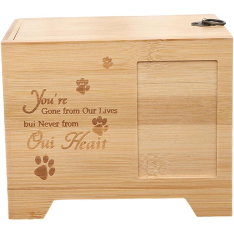 Stabile Urne aus Holz für die Einäscherung von Haustieren, Tierbedarf, Andenkenbehälter für Hunde, Katzen, klein
