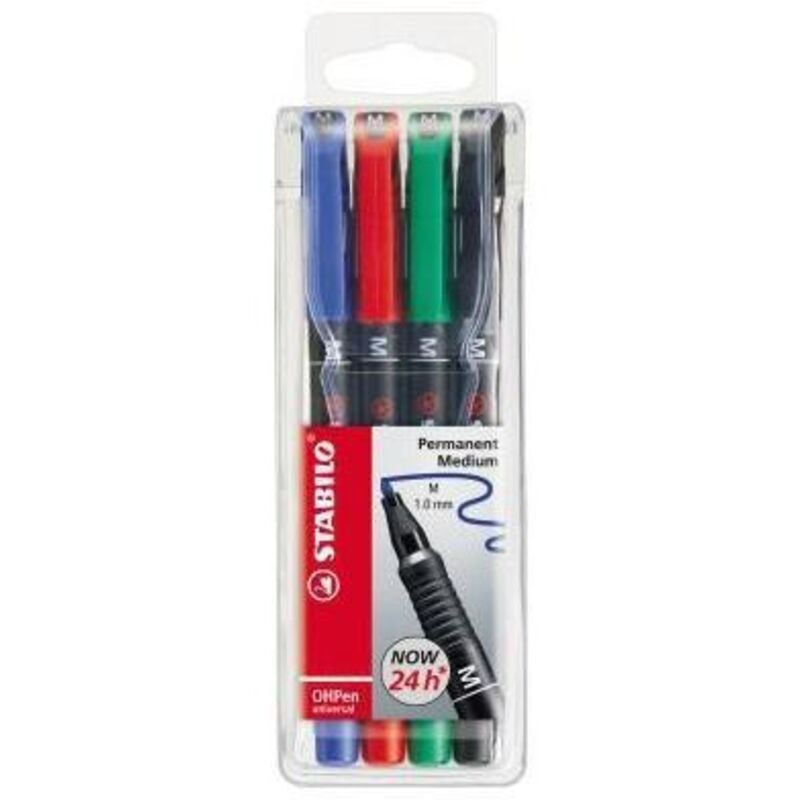 Stabilo - Folienstift ® OHPen universal 1mm farbig sortiert nicht dokumentenecht 4 St./Pack.