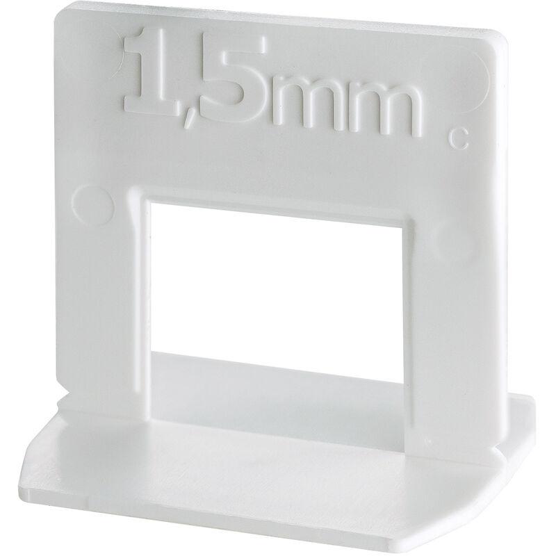 Stabilo Nivelliersystem Zuglasche Fliesen Verlegehilfe weiß 1,5 mm 100 Stück