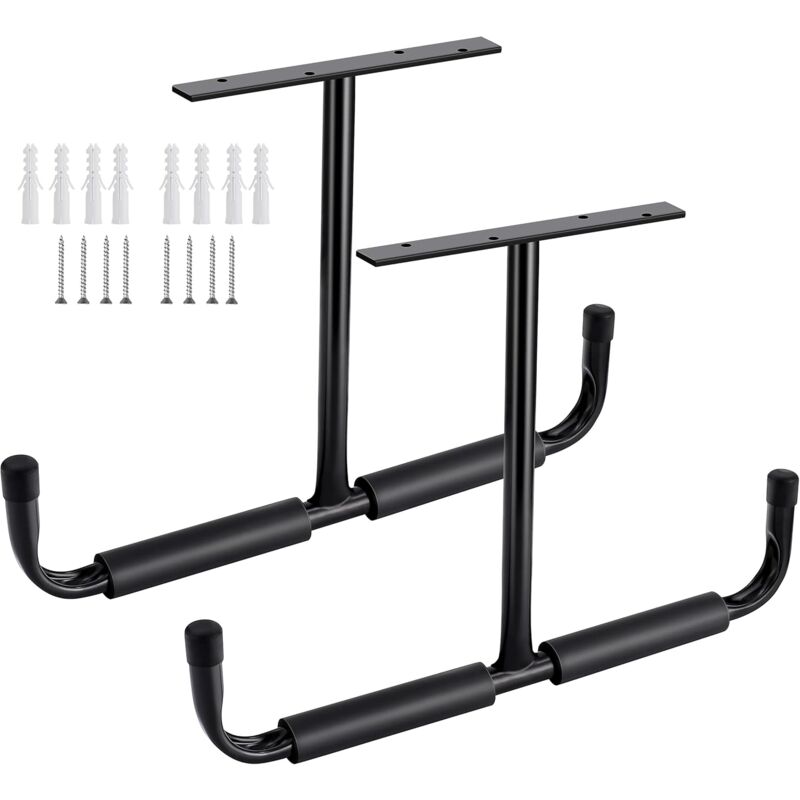 Stahl-Garagen-Deckenaufbewahrungshaken, robustes Aufbewahrungsregal zum Aufhängen von Bauholz, Fahrrädern, Werkzeugen, Bauholz, robustes