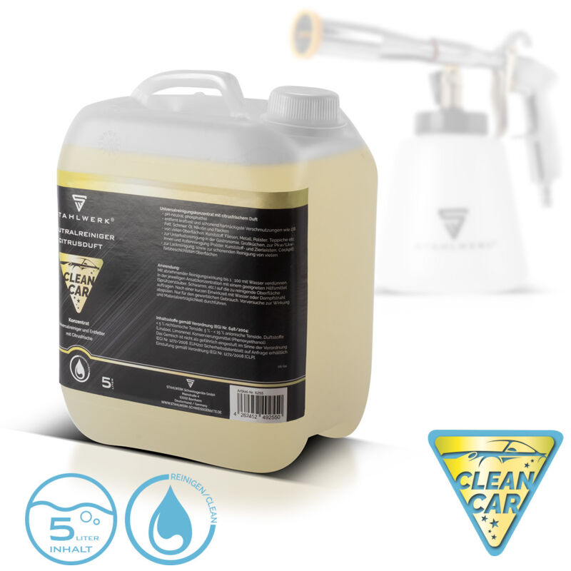 STAHLWERK Universalreiniger-Konzentrat mit Citrus-Duft 5 Liter Kanister