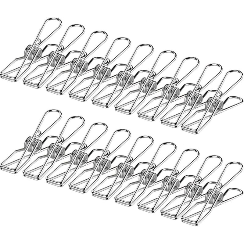 Stainless Steel Sock Drying Rack, Hanger for Drying Socks, Underwear, Insoles, Baby Clothes, Gloves 100 pegs silver