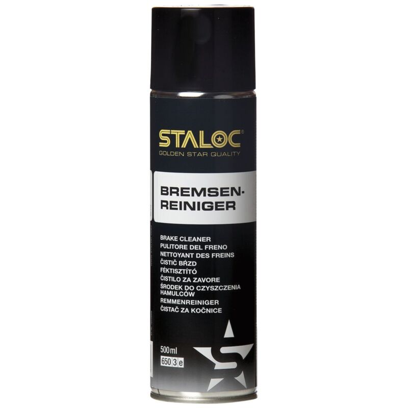 Bremsenreiniger Spray - Spezialreiniger zur Reinigung und Entfettung, Reinigungsmittel für Bremsen, 500ml - Staloc