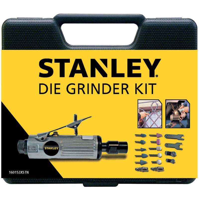 Stanley Druckluft Stabschleifer-Set im Koffer