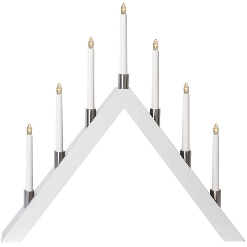 Star Trading - Star LED-Fensterleuchter 'Tall-A', 7-flammig, weiß
