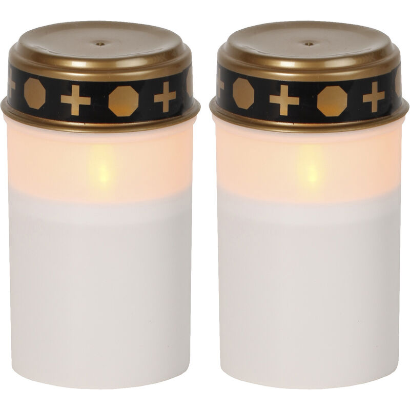 Led Grablicht mit Timer Grabkerzen led mit Batterie Grabkerze led 2er Set Grablicht led Grablichter led mit Timer Grabkerzen weiß led Grabkerzen