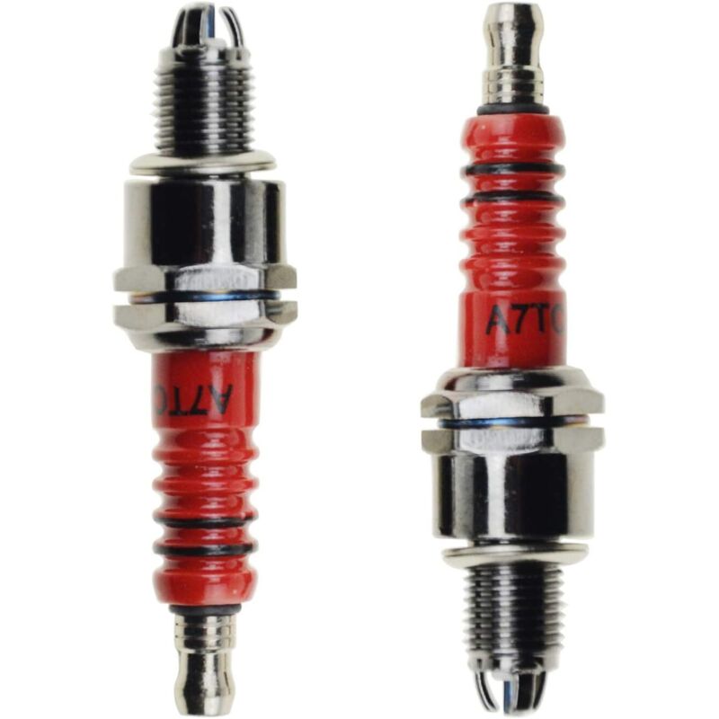 Starterkerze Zündkerze A7TC A7TJC mit 3 Elektroden für Quad GY6 50ccm-125ccm Moped ATV-RAPANDA