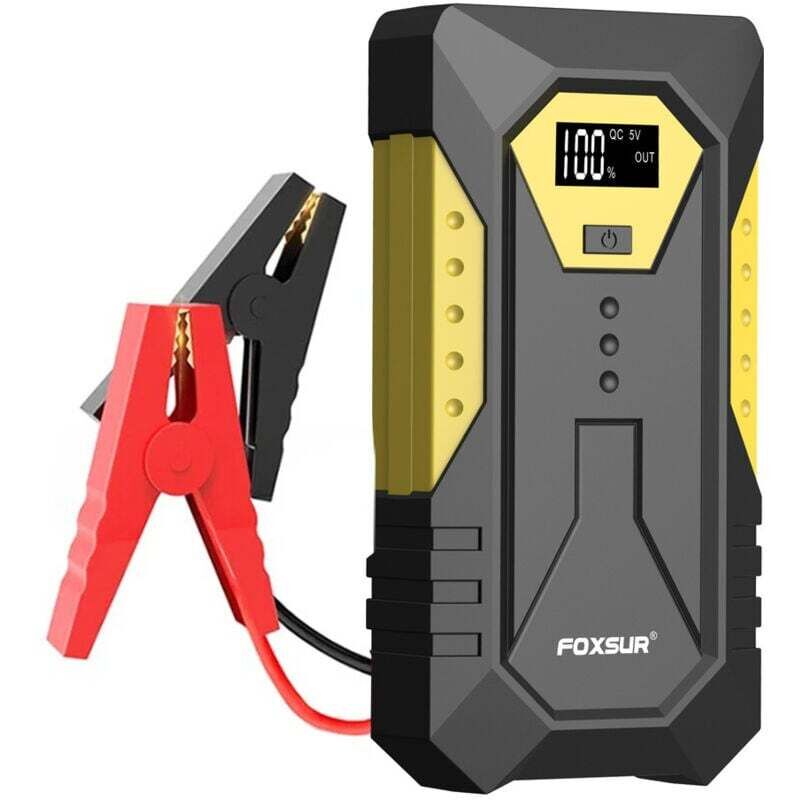 Starthilfegerät für Autos, 800 A, 26800 mAh Akku-Booster, tragbarer Notstarter (6,0 l Benzin oder 5,0 l Diesel), Notstarter mit Ladegerät,