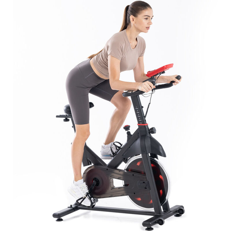 Bigzzia - Heimtrainer Fahrrad - Fitness Fahrrad für Zuhause Fitness - Bikes Indoor Kardio Training Indoor Bike - Ipad Halter Sitz Widerstand