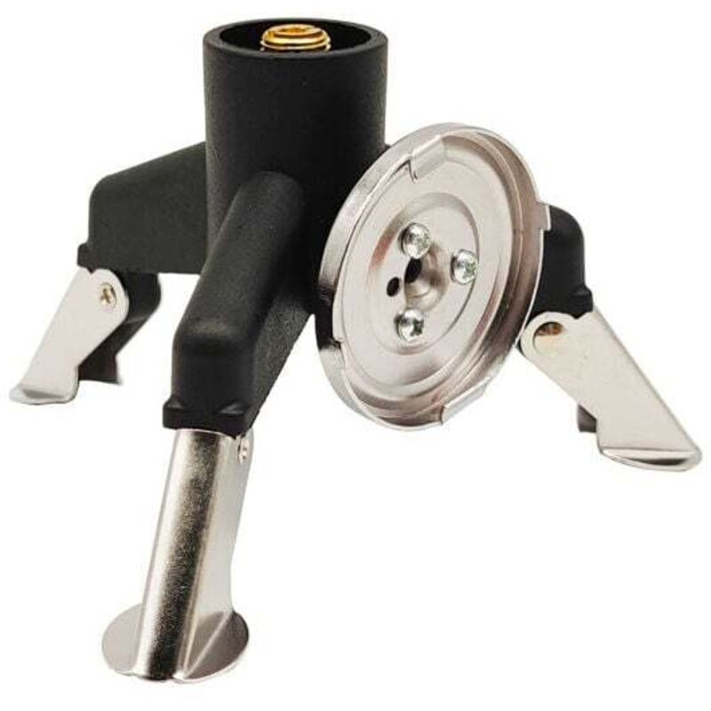 XVX - Adattatore per fornello a gas con treppiede, testa di conversione professionale per bombola di gas lunga in rame per campeggio all'aperto ed