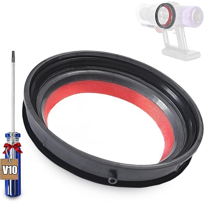 Staubbehälter Dichtungsring Kompatibel Dyson V10, Staubbehälter Dichtungsringe mit Schraubendreher für Dyson V10/SV12, Dyson Staubsauger Ersetzen