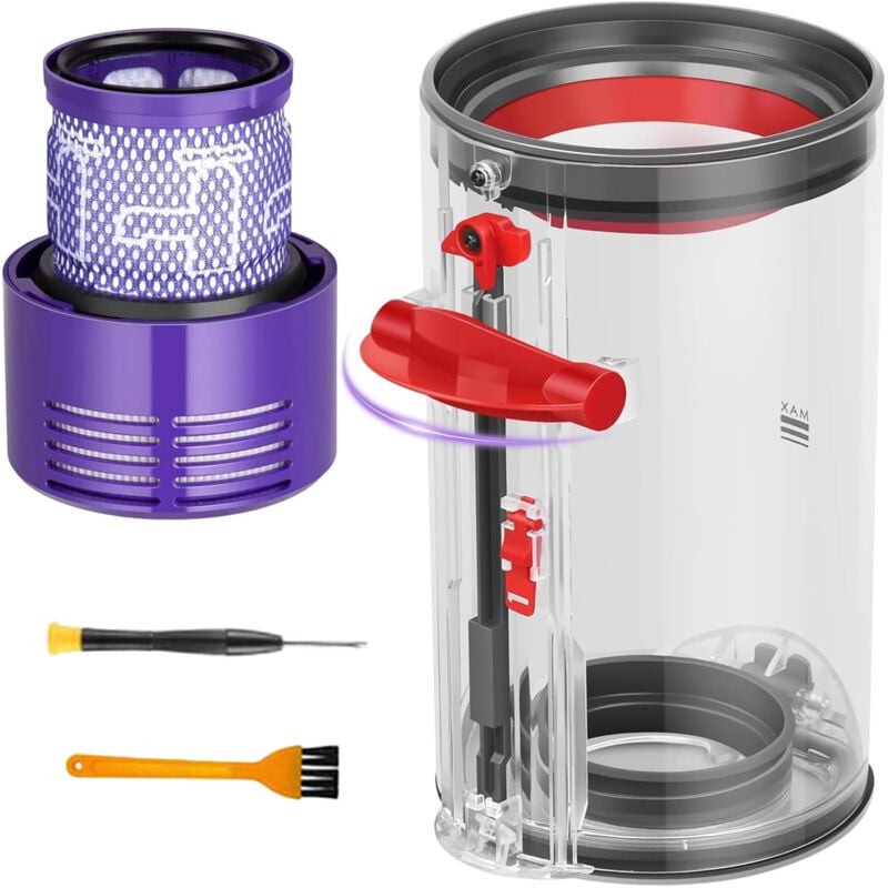 Staubbehälter-Sammelbehälter für Dyson V10 SV12 SV13 SV27 Filter Staubbehälter-Tank Ersatzteile Zubehör Behälter für Dyson V10 Filter Ersatzzubehör