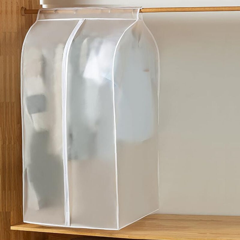 Sinbinta - Lange Staubdichte Kleidersäcke, Transparente peva Kleiderhülle Große Kleiderschutzhülle für Kleidung mit Reißverschluss Staubschutz