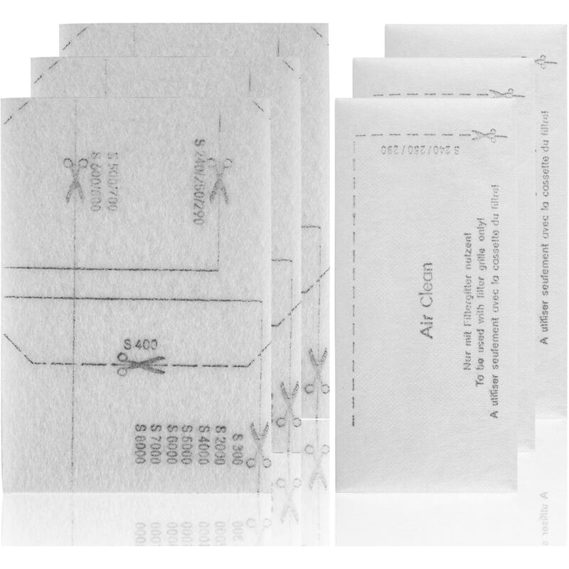 Staubsauger Filter für Miele Staubsauger 6 Stück Motorschutzfilter Abluftfilter Staubsaugerfilter Set SAC20/30 Microfilter Kompatibel für Miele