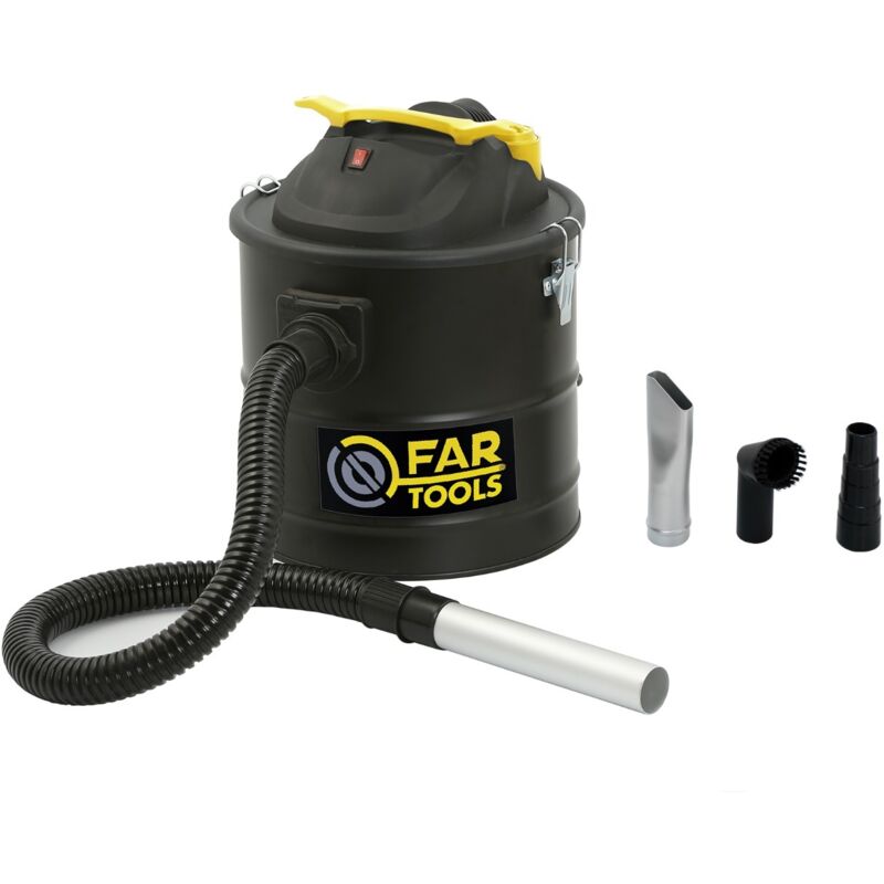 Staubsauger mit Ascheentfernung - 1000 w - Speziell für Pelletöfen - 15 l Metallbehälter - far tools - 101083