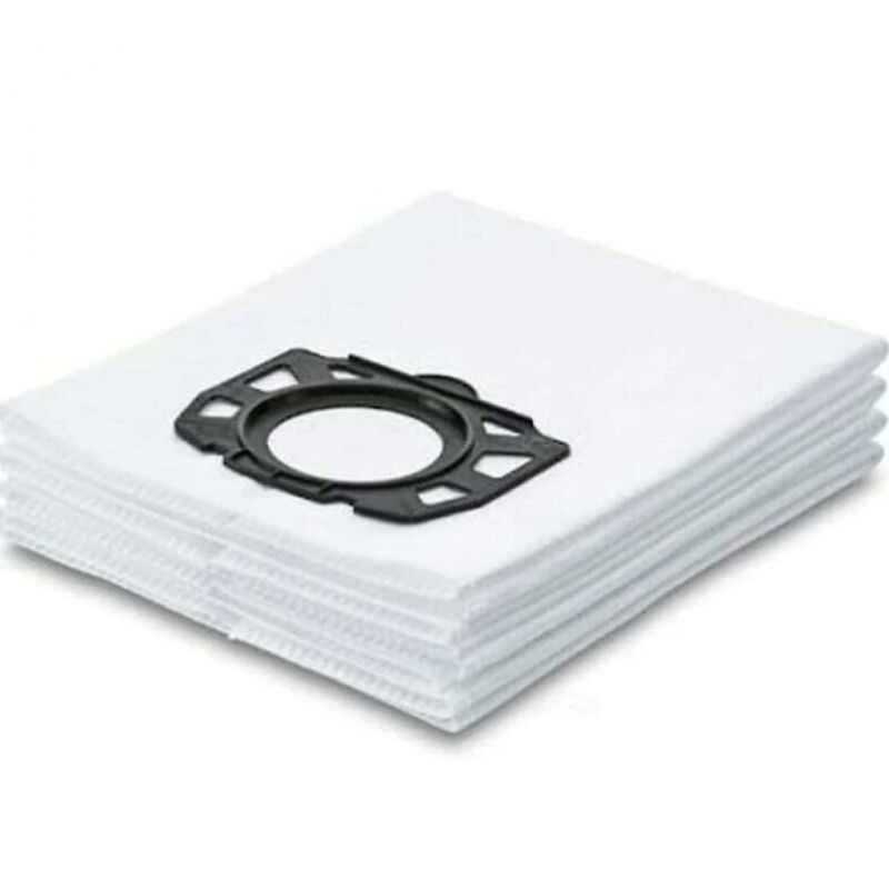 Staubsauger-Zubehör, 6er-Pack Ersatzfilterbeutel für Karcher Mv4 Mv5 Mv6 Wd4 Wd5 Wd6, kompatibel mit Karcher Wd4000 bis Wd5999