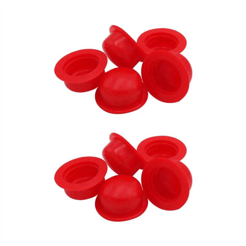 Tlily - Staubschutzhülle aus Gummi, rote Schutzkappe für flexibles Rohr, CO2-Zylinder, Stiftventil, Soda-Maschine a
