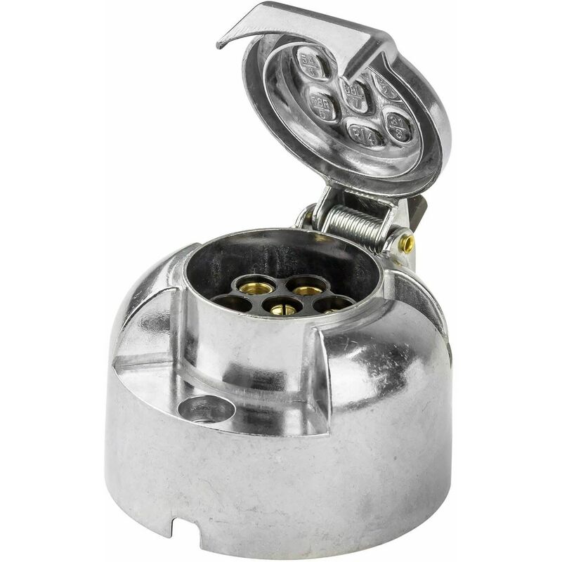 Dema - Anhänger Steckdose 7 polig Metall 12 v kfz Camping Wohnwagen Hänger