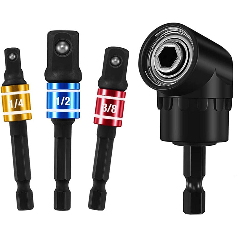 Steckschlüsselhalter-Adapter 1/4 Zoll 3/8 Zoll 1/2 Zoll OUYLAF Steckschlüsselhalter-Adapter für Schlagschrauber
