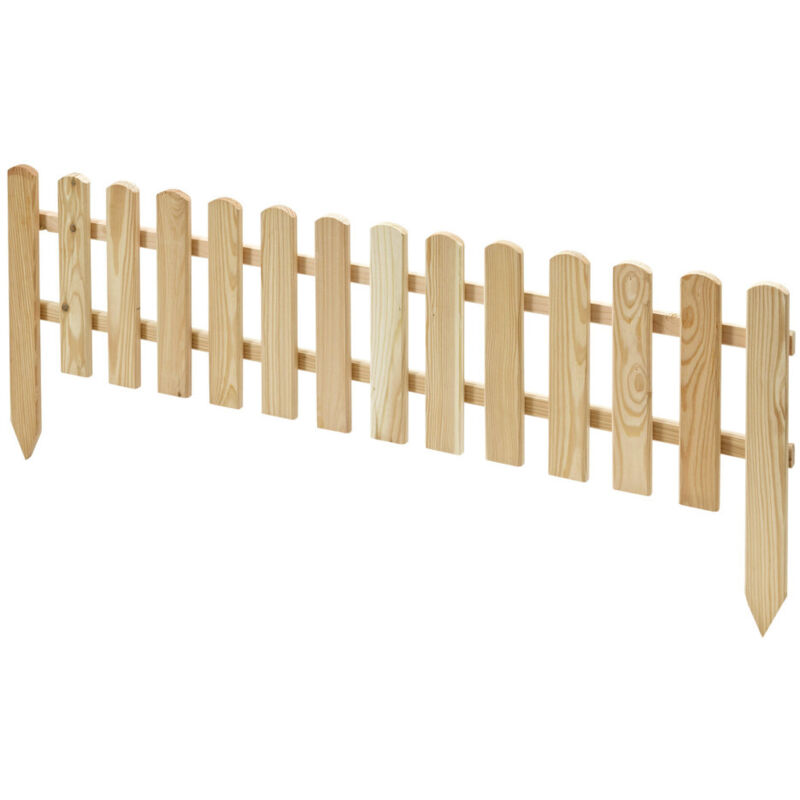 Steckzaun Lärche 120 x 30 cm Zaun Gartenzaun Holzzaun Zaunelemente