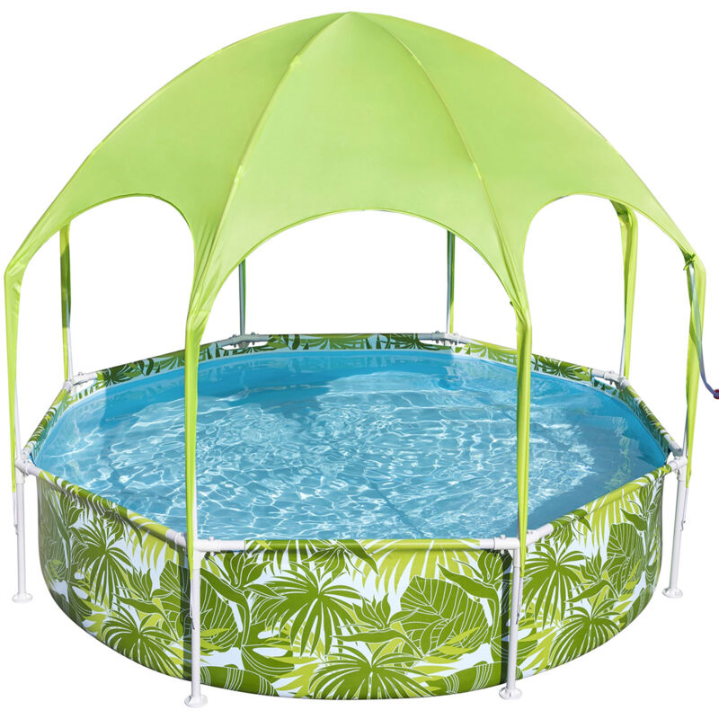 Bestway - Splash-in-Shade Pool 244 x 51 cm Kinderpool mit Sonnendach