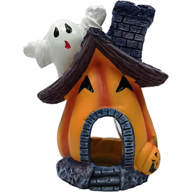 Bluedeer - Stehsammler Kunststoff Schwarz Gemüse Cartoon Harz Dekoration Kürbis Haus Halloween Set Dekoration Schreibtisch Papierablage Schubladen