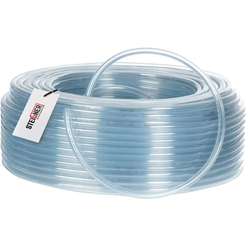 Benzinschlauch Wasserschlauch pvc Schlauch Transparent, Durchmesser: 13-17 mm, Länge: 1 m, SBS-20-1 - Steigner