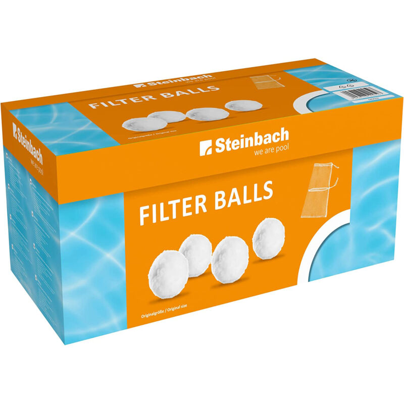 STEINBACH Filter Balls, Reinigende Filterbälle für Pools, Kompatibel mit allen handelsüblichen Sandfilteranlagen, 700g