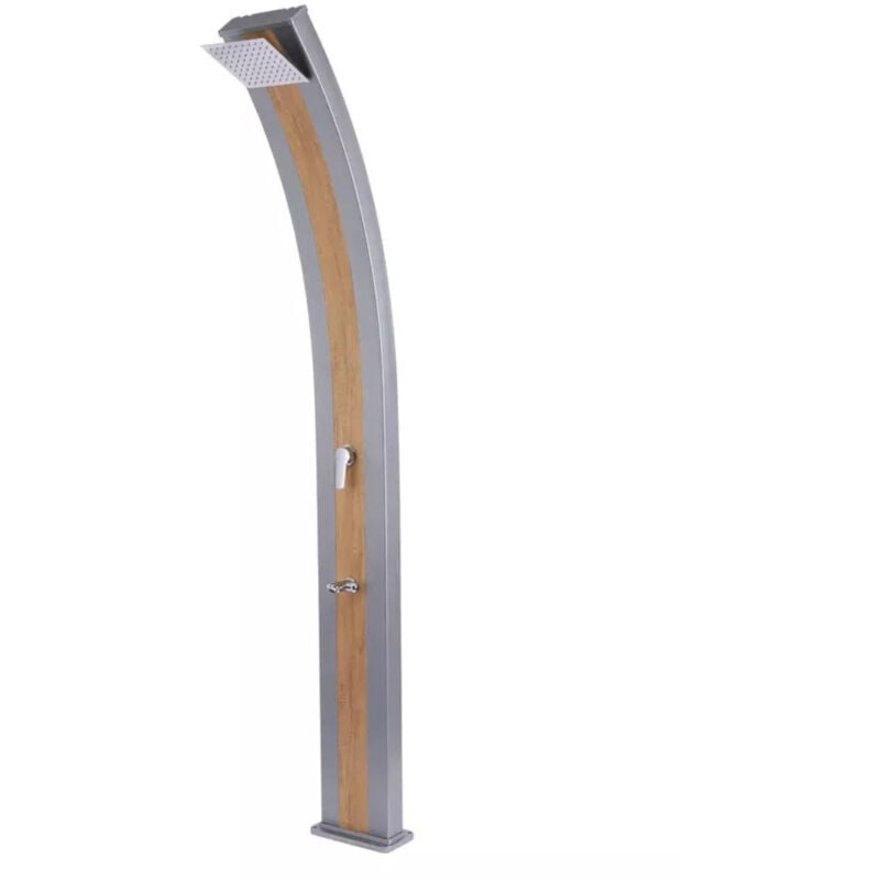 Solardusche Slim Line Duo silber Solardusche - Steinbach