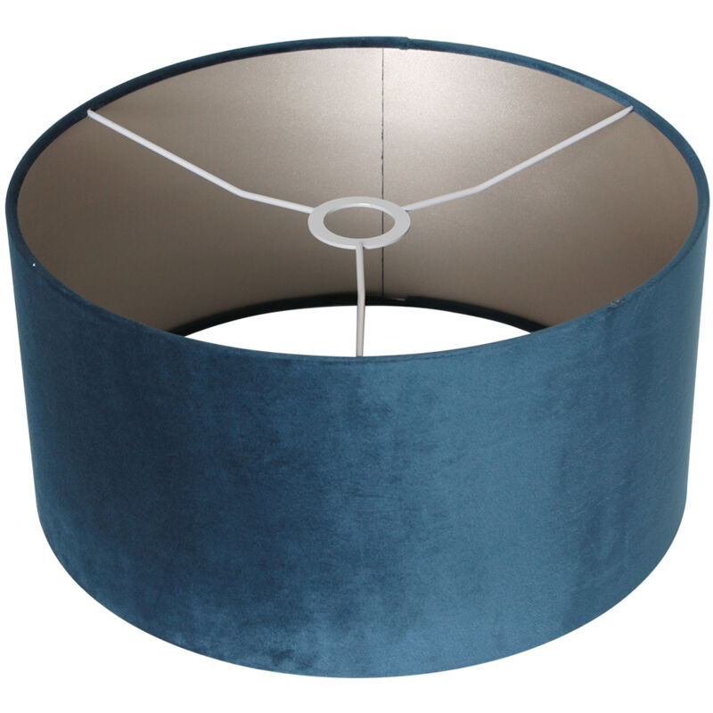 Steinhauer - lampenschirm - Shade - blau - veloursstoff - ø 40cm