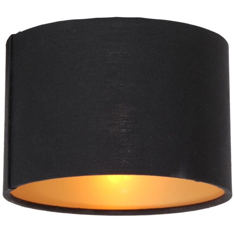 Lampenschirm - Shade - schwarz - leinen - ø 13cm - - Steinhauer