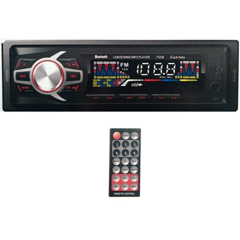 Trade Shop - bluetooth-stereo-autoradio abnehmbare frontplatte fm MP3 usb sd lcd 60Wx4 EC-7008 -