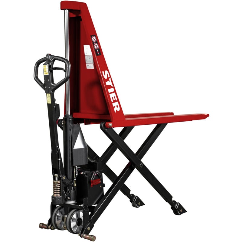 Elektro-Scherenhubwagen EZX-10 Tragkraft 1000kg Gabellänge 1170mm, Hubmotor 0,6 kW - Stier