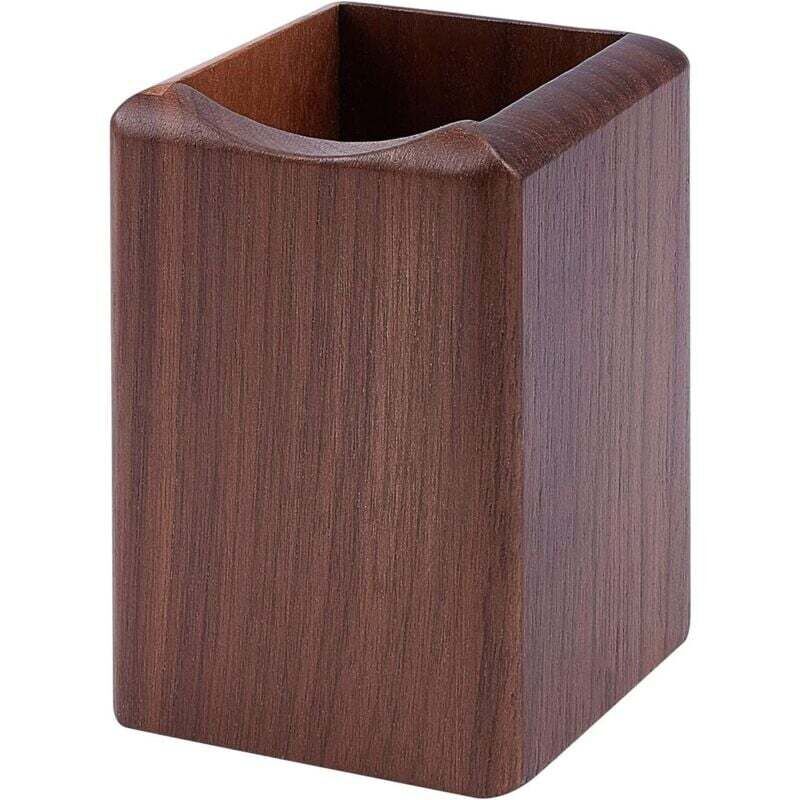 Stiftehalter aus Holz, XU, 70 x 70 x 99 mm, Stiftehalter aus Holz für Büro und Kosmetik, hochwertiges Produkt, langlebig und zuverlässig, ausgewählte