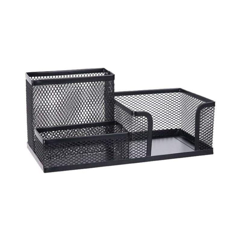 Aougo - Stiftkappe aus Netzstoff mit drei Gittern, Aufbewahrungsstifthalter aus Schmiedeeisen für Schreibwaren, Büro-Schreibtisch-Dekoration,