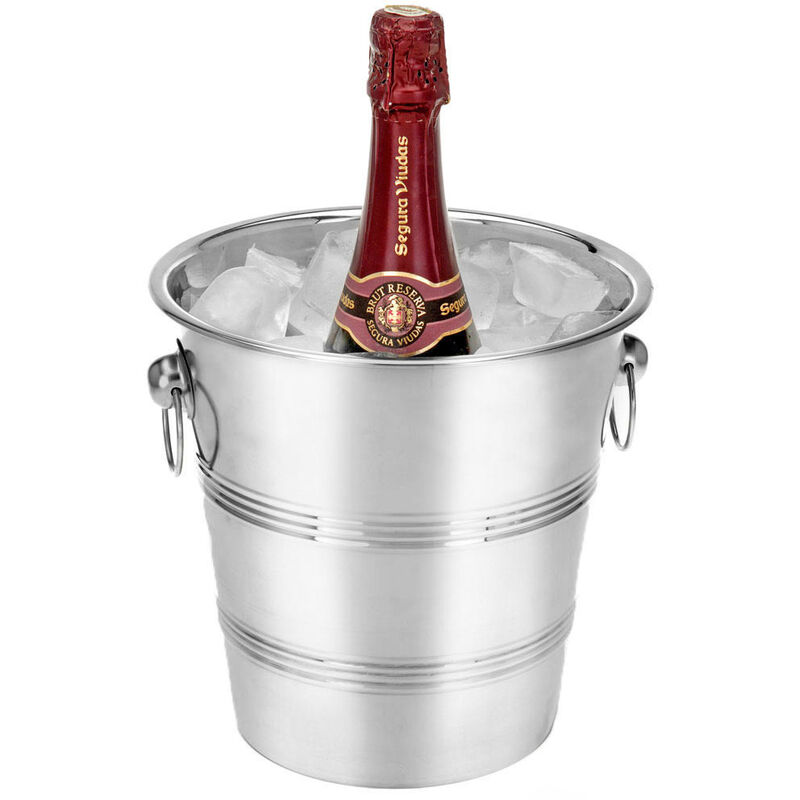 Ständer für die Kühlung von Champagner, Alkohol - Edelstahl, 22 cm