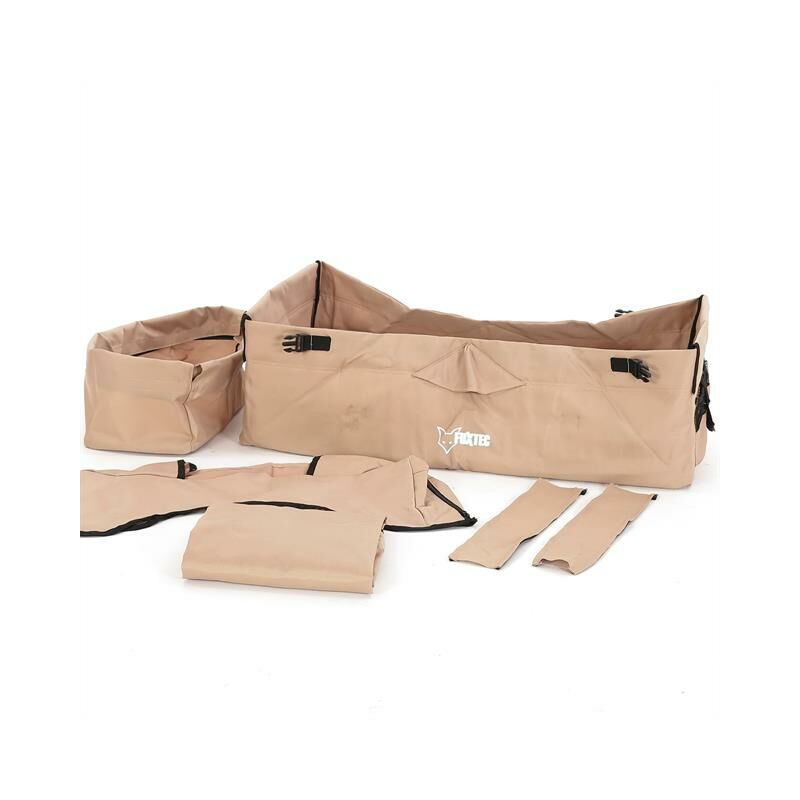 Stoff Bezug Bollerwagen komplett in Beige CT-500 - faltbarer Bollerwagen Wechselbezug - Fuxtec