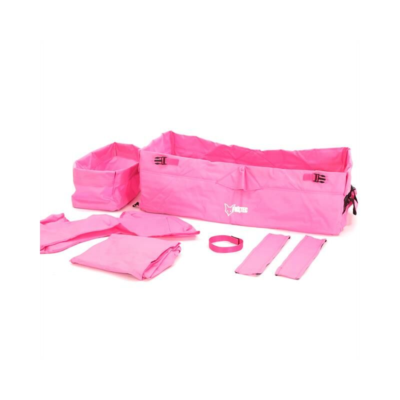Stoff Bezug Bollerwagen komplett in Rosa CT-500 - faltbarer Bollerwagen Wechselbezug - Fuxtec