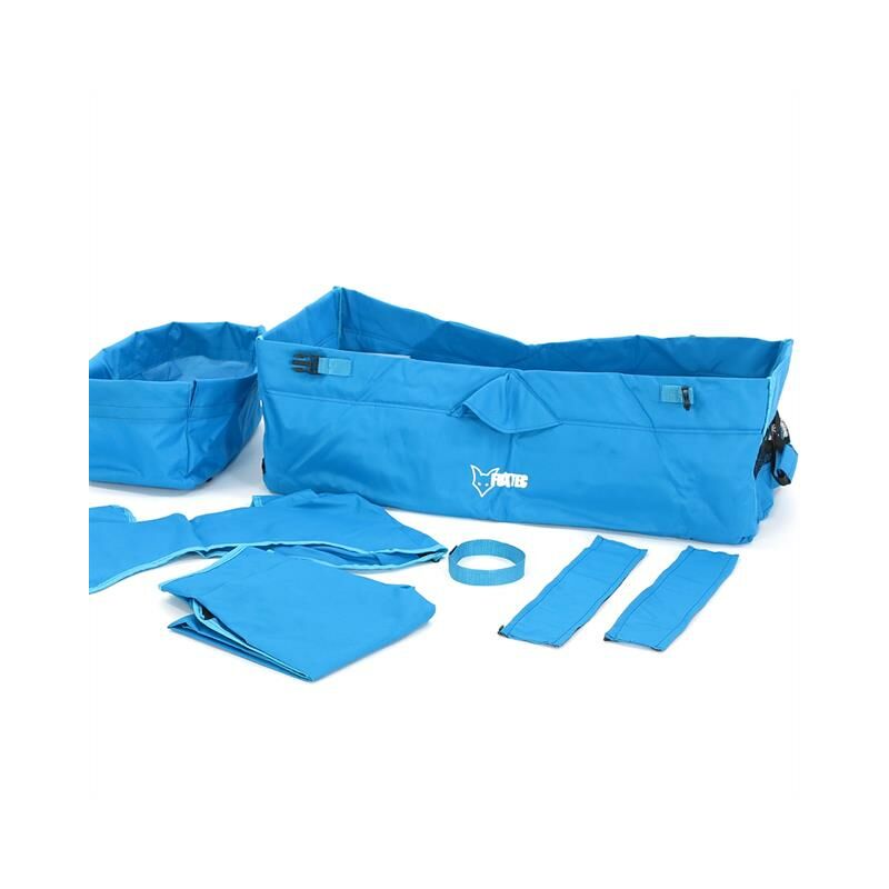 Stoff Bezug Bollerwagen komplett in Türkis CT-500 - faltbarer Bollerwagen Wechselbezug - Fuxtec